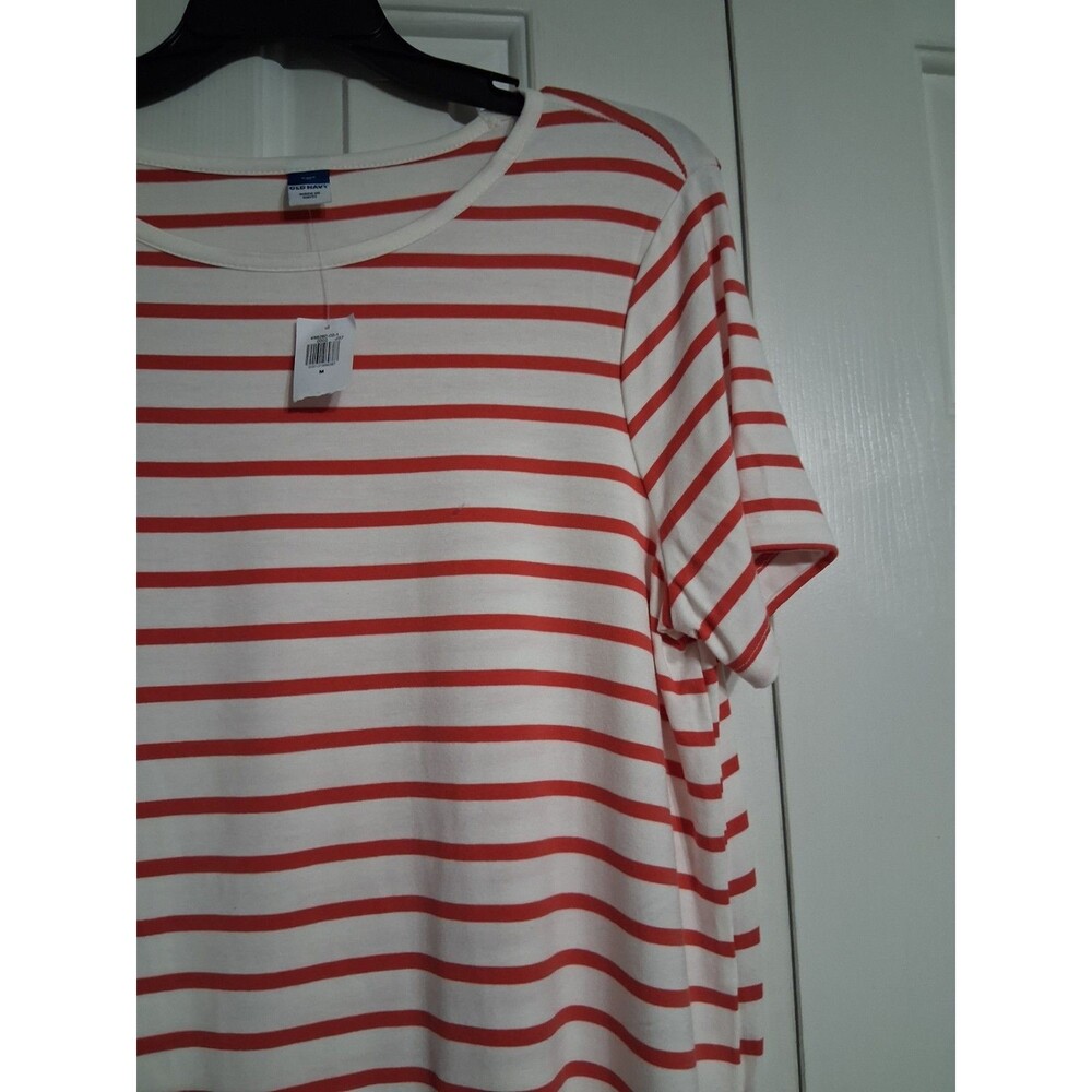 NWT Women's Old Navy Striped Luxe Tee Top Size M - Picture 8 of 8